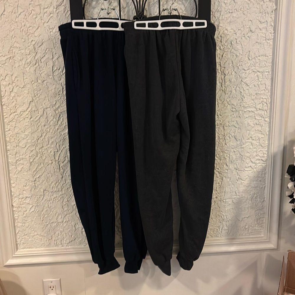 Active USA Navy and Charcoal Joggers - 2 pair